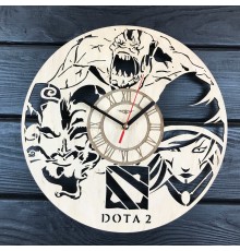 Тематические деревянные часы на стену «Dota 2»