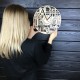 Тематические интерьерные часы из дерева «Архитектура»