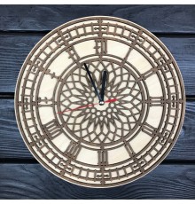 Универсальные деревянные часы в интерьере «Big Ben»