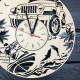 Мужские дизайнерские настенные часы из дерева