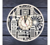 Conceptual wooden wall clock 