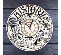 Тематические декоративные часы из дерева «История»