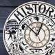 Тематические декоративные часы из дерева «История»