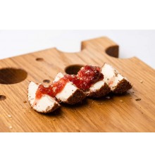 Доска для нарезки и подачи сыра из дуба. Кухонная доска деревянная. Доска для подачи блюд. 30*17см