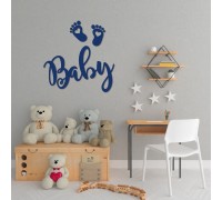 Дерев'яні панно на стіну біля дитячої кімнати «Baby»