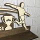 Именная медальница из дерева «Футбол»
