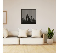 Original Innenraummalerei aus Holz New York