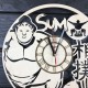Бесшумные деревянные часы ручной работы «Сумо»