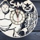 Бесшумные деревянные часы ручной работы «Сумо»