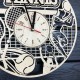 Тематические настенные часы из дерева «Теннис»