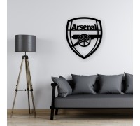Wooden football emblem for the wall "Arsenal"