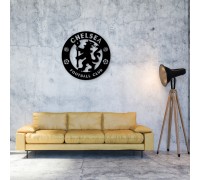 Chelsea Fußball-Wandemblem aus Holz
