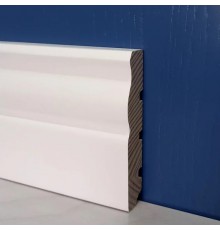 Плінтус дерев'яний Класік 80x16x3000 вільха білий