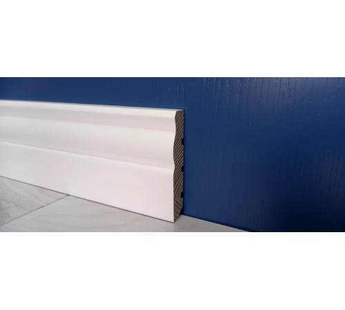 Плинтус деревянный Классик 80x16x3000 белый ольха Плинтус деревянный Классик 80x16x3000 белый ольха