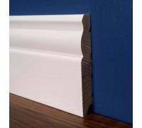 Плінтус дерев'яний Класік 100x16x3000 вільха білий