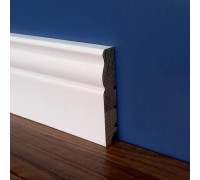 Плінтус дерев'яний Класік 100x20x3000 вільха білий