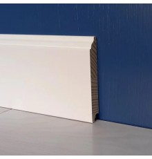 Плінтус дерев'яний Колоніал 100x16x3000 вільха білий