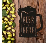 Wooden wall abstraction on the theme of beer