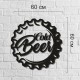 Деревянная надпись в интерьере «Cold Beer»