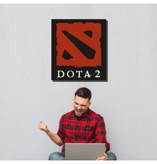 Картина из дерева на тему компьютерных игр «Dota 2»