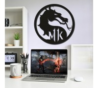 Деревянный настенный декор для геймеров Mortal Kombat