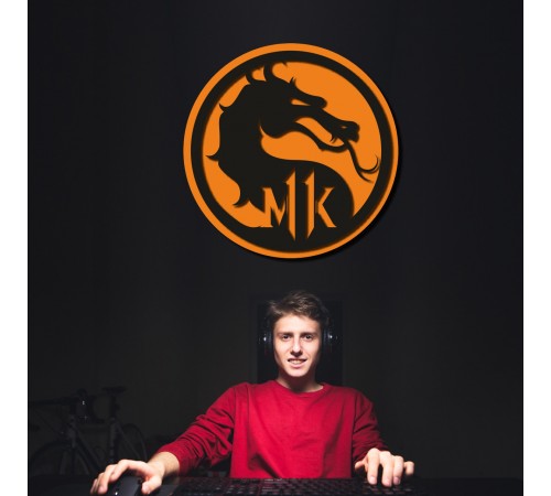 Інтер'єрна картина з дерева на тему комп'ютерної гри «Mortal Kombat» Інтер'єрна картина з дерева на тему комп'ютерної гри «Mortal Kombat»