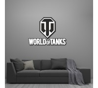 Деревянный настенный декор возле комнаты для мальчика «World of Tanks» Деревянный настенный декор возле комнаты для мальчика «World of Tanks»