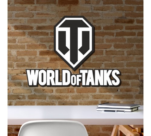 Дерев'яний настінний декор біля кімнати для хлопчика «World of Tanks» Дерев'яний настінний декор біля кімнати для хлопчика «World of Tanks»