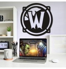 Настінна емблема з дерева "World of Warcraft"