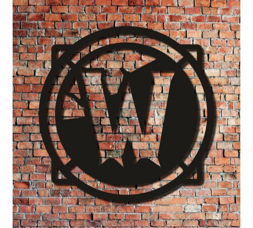 Настенная эмблема из дерева "World of Warcraft" Настенная эмблема из дерева "World of Warcraft"