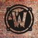 Настенная эмблема из дерева "World of Warcraft"