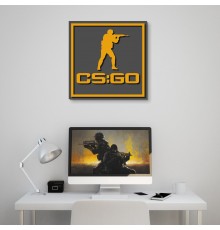 Настінний декор з дерева для любителів відеогор «Counter-Strike»