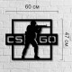 Картина з дерева на тему комп'ютерної гри "CS GO"