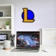 Настінне панно з дерева з логотипом League of Legends