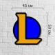 Настінне панно з дерева з логотипом League of Legends