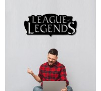 Настінна абстракція з дерева на тему відеогор «League of Legends»