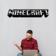 Деревянная настенная надпись в интерьере «Minecraft»