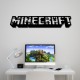 Деревянная настенная надпись в интерьере «Minecraft»