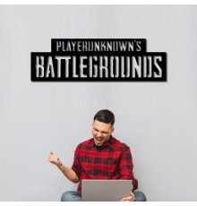 Інтер'єрний напис із дерева на тему відеогри «PUBG»