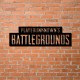 Інтер'єрний напис із дерева на тему відеогри «PUBG»
