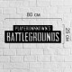 Інтер'єрний напис із дерева на тему відеогри «PUBG»
