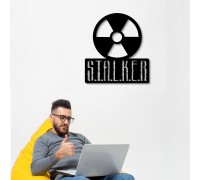 Настінна абстракція з дерева на тему відеоігри «Stalker»