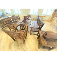 Дерев'яна меблі з масиву термо дуба від виробника, комплект Furniture set - 40