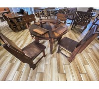 Дерев'яна меблі з масиву термо дерева від виробника, комплект Furniture set - 42