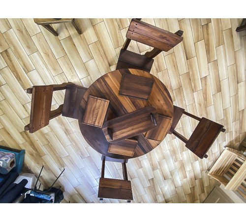 Деревянная мебель из массива термо дерева от производителя, комплект Furniture set-42 Деревянная мебель из массива термо дерева от производителя, комплект Furniture set-42