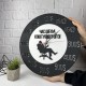Деревянные настенные часы «Время шефа стоит дорого»