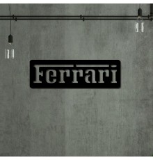Настінний декоративний логотип з дерева Ferrari