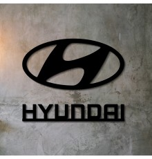 Дерев'яні значок дерев'яні стіни декоративні Hyundai