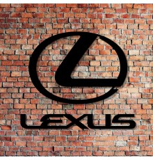 Настінне декоративне панно з дерева у формі Lexus