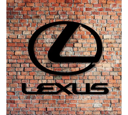 Настенное декоративное панно из дерева в форме Lexus Настенное декоративное панно из дерева в форме Lexus